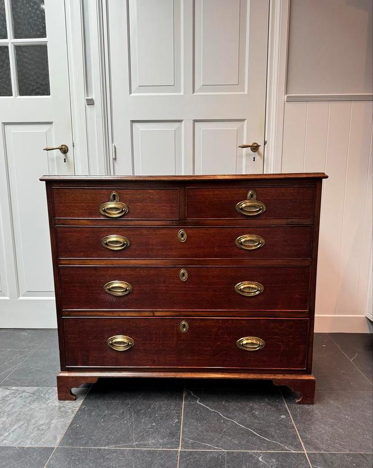 Antieke Engelse Georgian Commode, Huis en Inrichting, Kasten | Ladekasten, Ophalen