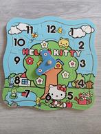 Houten hello kitty klok puzzel, Ophalen of Verzenden, 10 tot 50 stukjes, Van hout