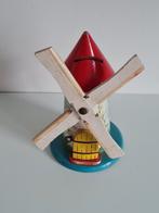 vintage houten spaarpot - MOLEN - art decostijl jaren'20, Ophalen of Verzenden, Metaal of Blik, Overige thema's