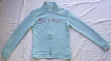 Benetton vest met rits katoen maat 170 / 3XL beschikbaar voor biedingen