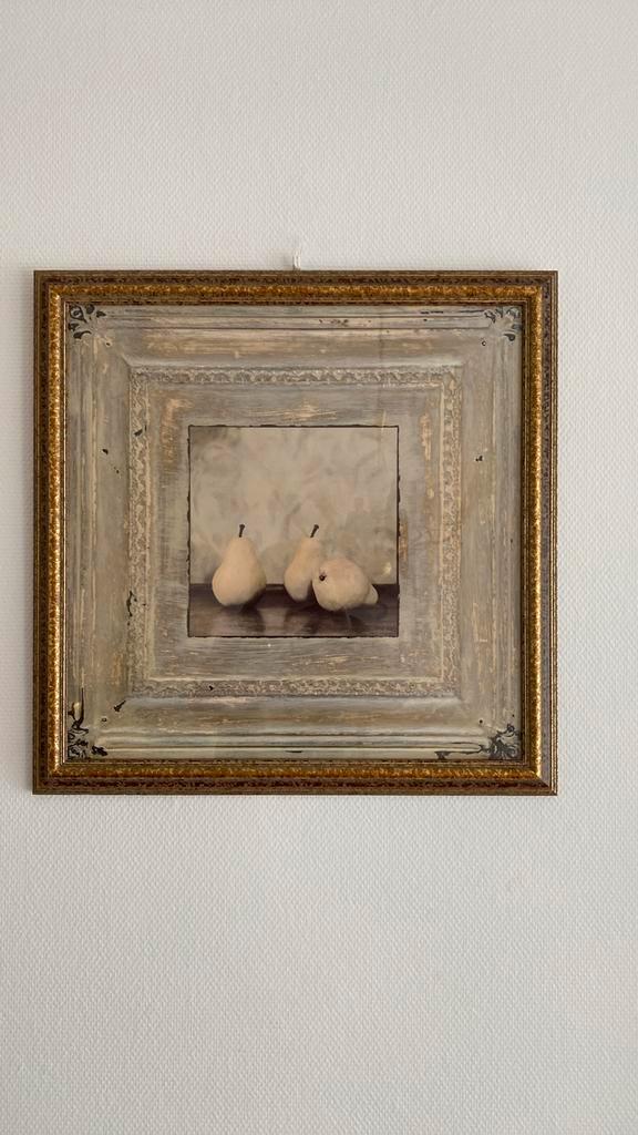 Schilderij met Sierlijke Lijst - 60x60 cm, Antiek en Kunst, Kunst | Schilderijen | Klassiek, Ophalen