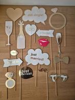 Props voor photobooth, Ophalen of Verzenden, Zo goed als nieuw, Feestartikel, Geboorte of Huwelijk