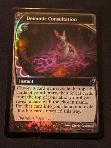 Demonic Consultation (foil) beschikbaar voor biedingen
