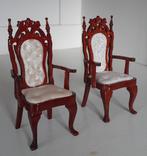 Miniatuur Victoriaanse stoeltjes 1:12, Ophalen of Verzenden, Zo goed als nieuw, Decoratie