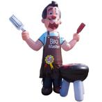 BBQ Master Abraham Opblaasfiguur te huur, Ophalen of Verzenden, Zo goed als nieuw, Abraham of Sarah