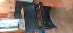 zwarte kast, Huis en Inrichting, Woonaccessoires | Cd- en Dvd-rekken, Ophalen, Gebruikt, Hout, Cd's