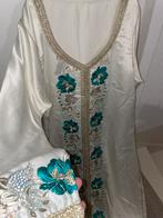 Wit/blauw Abaya, Kleding | Dames, Gelegenheidskleding, Ophalen of Verzenden, Zo goed als nieuw, Blauw, Overige typen