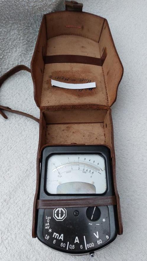 Vintage meetapparatuur, universeel meter, multimeter, Antiek en Kunst, Antiek | Gereedschap en Instrumenten, Ophalen of Verzenden