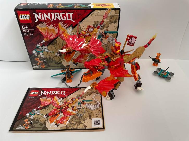 Lego Ninjago 71762 Kai's Vuur Draak EVO Compleet, Kinderen en Baby's, Speelgoed | Duplo en Lego, Zo goed als nieuw, Lego, Complete set