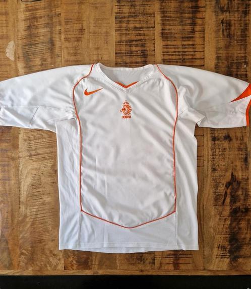 Nederlands elftal shirt EK 2004 - Wit Oranje S, Kleding | Heren, Sportkleding, Gedragen, Voetbal, Maat 46 (S) of kleiner, Oranje