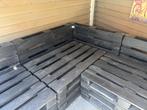 Zwarte pallets 13 stuks, Ophalen, 4 zitplaatsen, Gebruikt, Loungeset