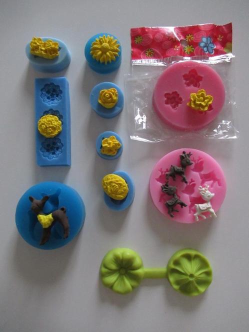 Siliconen mallen, Hobby en Vrije tijd, Taarten en Cupcakes maken, Zo goed als nieuw, Versiering, Taarten of Cupcakes, Ophalen