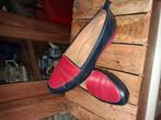 Rood/blauwe instappers maat 42, Verzenden, Zo goed als nieuw, Rood, Instappers