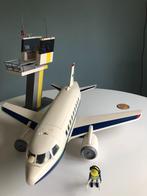 Playmobil Vracht/passagiersvliegtuig met verkeerstoren 5261, Kinderen en Baby's, Speelgoed | Playmobil, Ophalen of Verzenden, Gebruikt