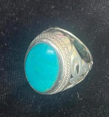 Zilveren Ring met Turquoise Steen beschikbaar voor biedingen