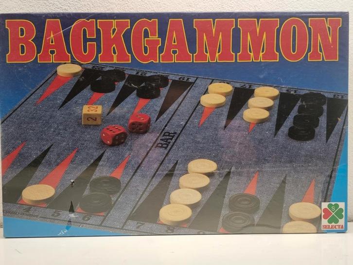 Orig, SELECTRA Bordspel BACKGAMMON, Doos, Ingeseald, Nieuw!, Hobby en Vrije tijd, Gezelschapsspellen | Bordspellen, Nieuw, Ophalen of Verzenden