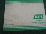 BSA B44 VICTOR ENDURO spare parts list teilekatalog, Motoren, Ophalen of Verzenden, Overige merken