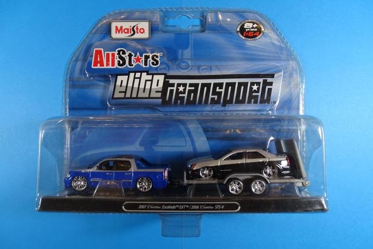 Maisto Elite Transport Cadillac Escalade & Cadillac STS-V, Verzamelen, Speelgoed, Nieuw, Ophalen of Verzenden