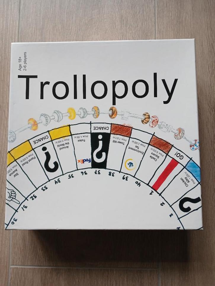 Trollbeads Trollopoly, Sieraden, Tassen en Uiterlijk, Bedels, Zo goed als nieuw, Trollbeads, Overige materialen, 1 bedel, Ophalen of Verzenden