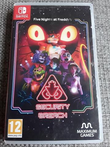 Nintendo Switch Game Five Nights at Freddy's Security Breach beschikbaar voor biedingen