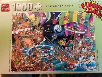 King Puzzel 1000 Stukjes - Boston Tea Party beschikbaar voor biedingen
