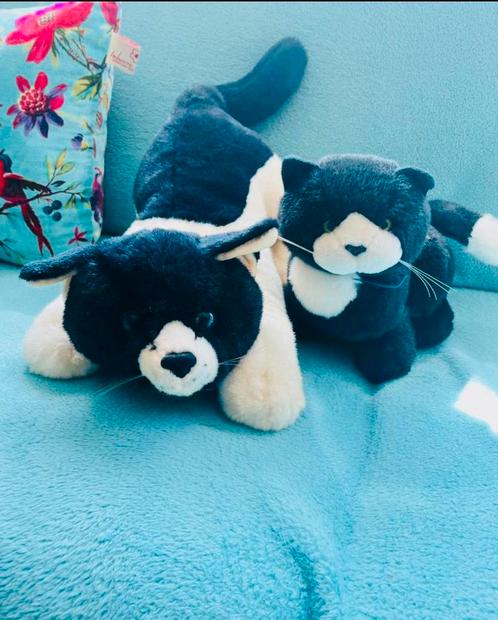 Nieuwe mooie pluche zwart/wit katten, Kinderen en Baby's, Speelgoed | Knuffels en Pluche, Zo goed als nieuw, Poes, Ophalen of Verzenden