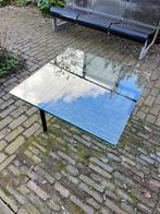 1x Metaform Hank Kwint salontafel KW1 Zwart marmer+ frame, Ophalen, Gebruikt, 50 tot 100 cm, Glas