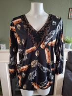 K Design top shirt zwart veren L 42 44 gratis verzenden NL, Kleding | Dames, K-design, Verzenden, Zwart, Maat 42/44 (L)