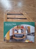 Splinter nieuwe moderne Bamboe opbergrek 3 laagste, keuken,, Huis en Inrichting, Keuken | Keukenbenodigdheden, Ophalen of Verzenden