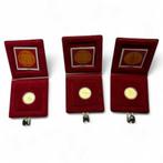 Drie dukaten, 1985 en 1986, Ophalen of Verzenden, Koningin Beatrix, Losse munt, Goud