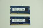 2x Kingston 4GB ddr3, Computers en Software, RAM geheugen, DDR3, Ophalen of Verzenden, Zo goed als nieuw, Laptop