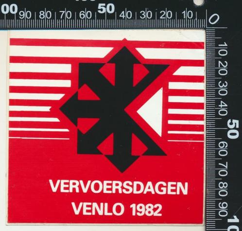 Sticker: Vervoersdagen Venlo 1982, Verzamelen, Stickers, Zo goed als nieuw, Overige typen, Ophalen of Verzenden
