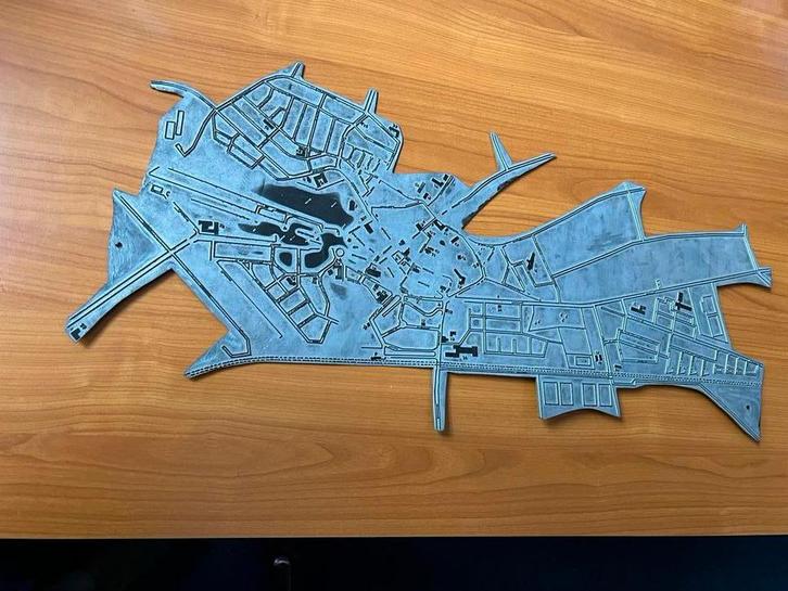 Uniek en Historisch groot Cliché - Plattegrond van Steenwijk, Antiek en Kunst, Kunst | Etsen en Gravures, Ophalen of Verzenden
