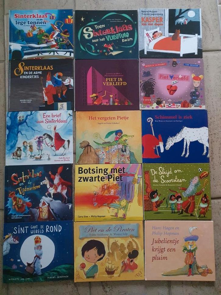 15 sinterklaas en piet voorleesboeken voor kinderen., Diversen, Sinterklaas, Zo goed als nieuw, Ophalen of Verzenden