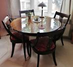 ronde eettafel, Huis en Inrichting, Tafels | Eettafels, Ophalen, Gebruikt, Rond, Vijf personen of meer