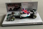 Lewis Hamilton WC 2014 winnaar GP Abu Dhabi, Minichamps 1:43, Ophalen of Verzenden, Zo goed als nieuw, Formule 1