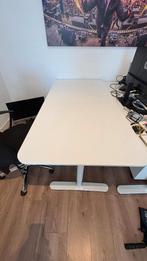 2x IKEA BEKANT Bureau Wit (160x80) - Per stuk of samen, Huis en Inrichting, Bureaus, Ophalen, In hoogte verstelbaar, Gebruikt