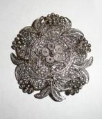 Broche Filigrain Groot Zilver 925, Sieraden, Tassen en Uiterlijk, Antieke sieraden, Verzenden, Zilver, Broche