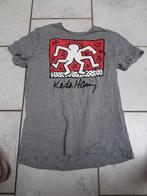 Keith Haring T-shirt, Gedragen, Grijs, Maat 42/44 (L), Ophalen of Verzenden