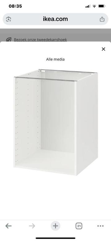 Metod basis ikea kastje 60x60x80 white PLUS 2 planken 