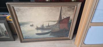 Mooi groot aquarel in lijst gesigneerdTheo Idserda1915-1992  beschikbaar voor biedingen