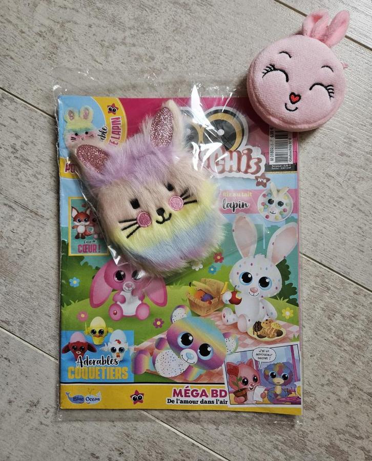 Tijdschrift Glubschis Magazin & 2x portemonnee konijn pluche, Boeken, Tijdschriften en Kranten, Nieuw, Overige typen, Ophalen of Verzenden