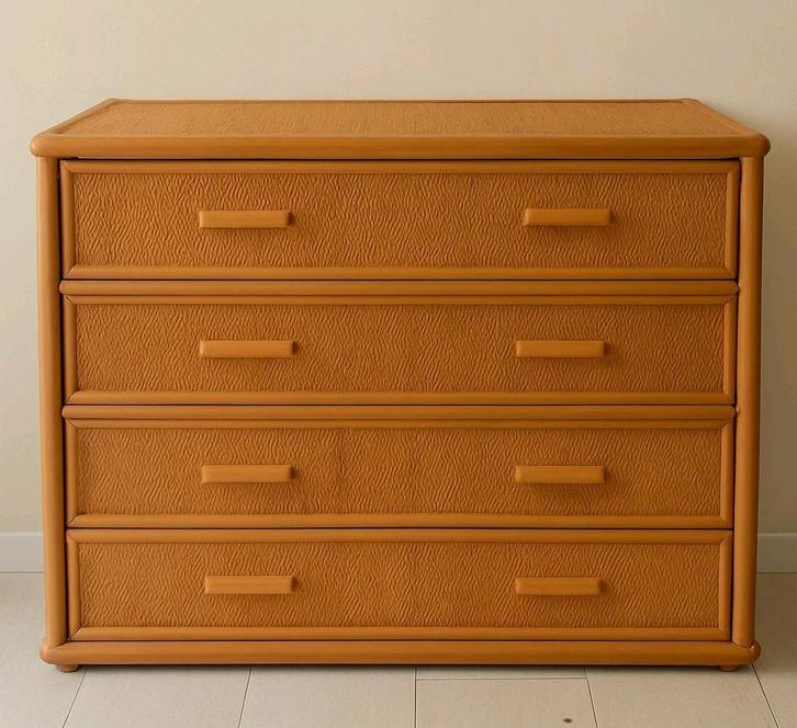 Rotan kast | Bamboe ladekast | Rotan commode | Bamboe commod, Huis en Inrichting, Kasten | Ladekasten, Zo goed als nieuw, Minder dan 100 cm