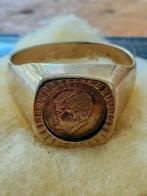 Gouden Kennedy ring, JFK, Sieraden, Tassen en Uiterlijk, Gebruikt, Ophalen of Verzenden, Dame of Heer, Goud