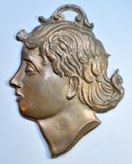 Zilveren Ex Voto Kinderhoofd - Jaren 50, Antiek en Kunst, Ophalen of Verzenden