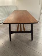 Vintage teak houten salontafel, Gebruikt, 100 tot 150 cm, Vintage, 50 tot 100 cm