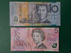 5 en 10 dollars Australië set, Postzegels en Munten, Bankbiljetten | Oceanië, Ophalen of Verzenden, Setje
