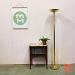 Vintage messing vloerlamp, Gebruikt, ?, Hollywood Regency, Metaal