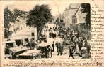 Hellevoetsluis - Markt met Baantje - 1900, Verzamelen, Gelopen, Zuid-Holland, Ophalen of Verzenden, Voor 1920