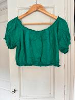 Groene off shoulder cropped top – maat 38 (AU 10), Maat 38/40 (M), Ophalen of Verzenden, Zo goed als nieuw, Korte mouw